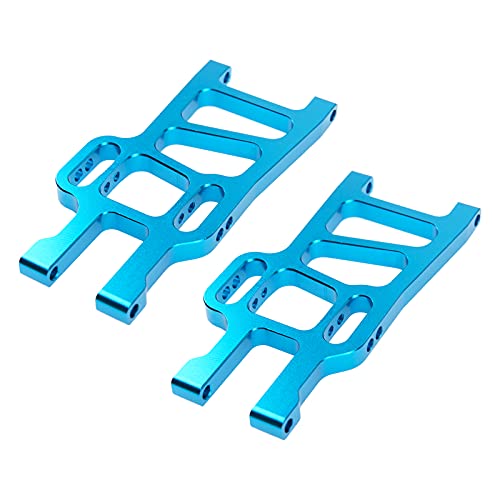 Metal Front Lower Suspension Arm Upgrade Part 08005 Compatible with Redcat Racing HSP 94111 1/10 RC Car Truck (Blue) - color: Blue