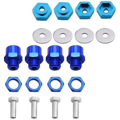Metal 12mm to 17mm Wheel Hex Adapter Adaptor Converter & Metal 12mm to 17mm Wheel Hex Drive Hub Adapter Conversion 15mm Offset Extension