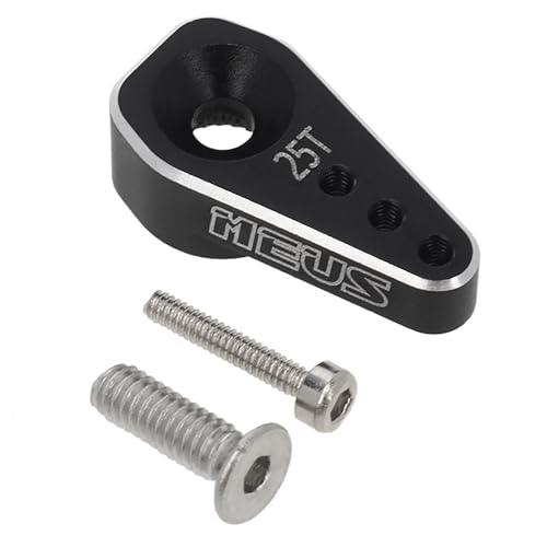 MEUS RACING SCX24 Servo Arm 25T Servo Horn for High Torque Micro Servo SCX24 1/24 RC Crawler Upgrades Parts, 2pcs, Not for Stock Servo - size: SCX24 Servo Arm 2 Pack
