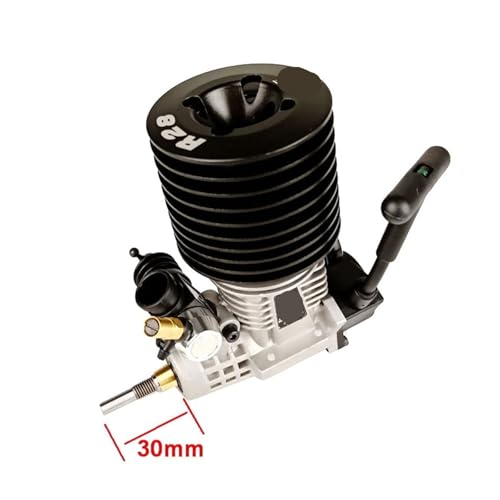 Methanol Vehicle Nitro Engine Compatible with Rc Car 1/8 Buggy Monster Truggy FC 28 Engine 4.58CC Pull Starter Engine Carburetor