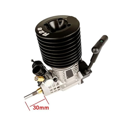 Methanol Vehicle Nitro Engine Compatible with Rc Car 1/8 Buggy Monster Truggy FC 28 Engine 4.58CC Pull Starter Engine Carburetor