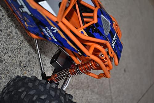 Axial 1/10 RBX10 Ryft 4WD Rock Bouncer AXI03005 Upgrade Parts Aluminum Front Spring Dampers (130mm) - 2Pc Set Orange