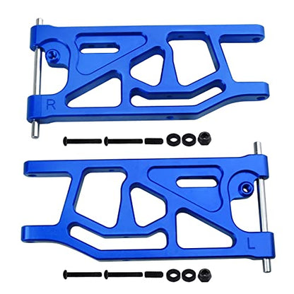 Aluminum Rear Lower Suspension Arms Set for ARRMA Mojave 6S BLX Upgrades 1/7 Scale Desert Truck, Replaces ARA330607 (Blue) - color: Blue