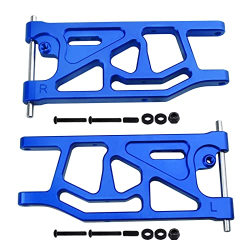 Aluminum Rear Lower Suspension Arms Set for ARRMA Mojave 6S BLX Upgrades 1/7 Scale Desert Truck, Replaces ARA330607 (Blue) - color: Blue