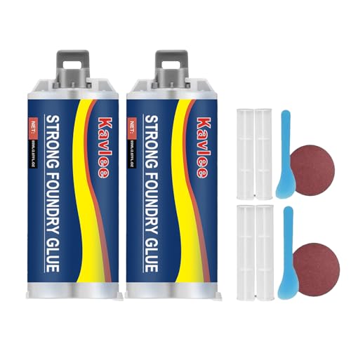 Strong Foundry Glue, High Temperature Resistant Casting Repair, Metal Repair Glue, Premium Liquid Welding Filler for Metal Defects and Repairs (2Kit) - color: 2Kit
