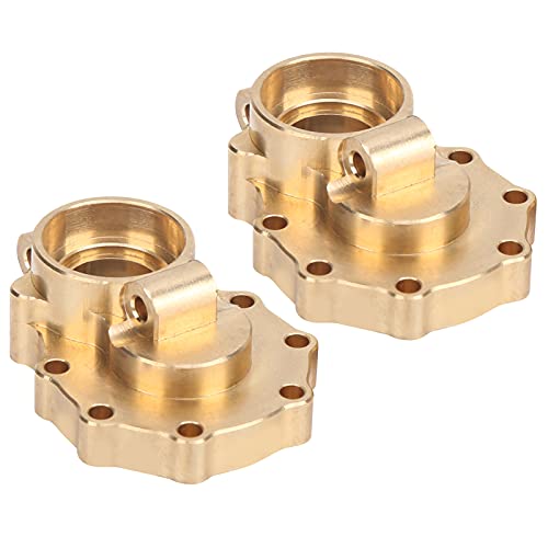 RC Outer Portal Drive Housing, Brass Drive Axle Mount Set High Torque Steering Knuckle Front Rear Portal Axle Counterweight Set for 1/10 RC Crawler