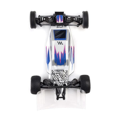 Helidirect Losi RC Car Micro-B 2WD Brushed Mini RC Buggy 1/24 Scale RTR Assemble Kit - Remote Control Car, RC Cars, Micro Racing RC Buggy 1/24 Scale (Silver - LOS00007T2) - color: Silver - Los00007t2