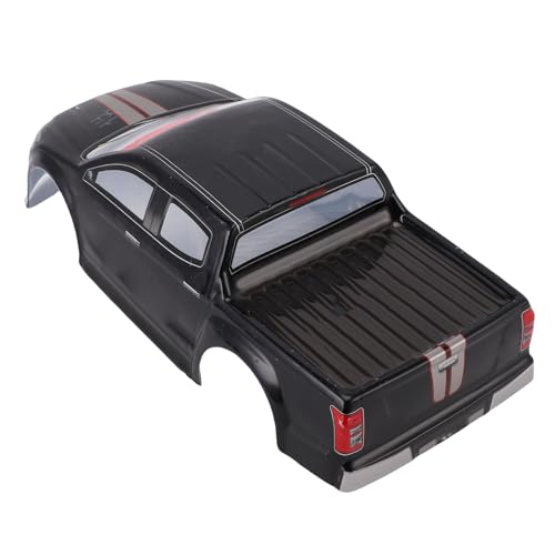 Vikye 1/10 RC Car Body Shell, Lightweight Replacement Cover Case with Clear Patterns, for 26cm Wheelbase On Road Cars (Black) - color: Black