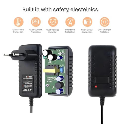 RC Battery Charger, 19 Groups NiMH Battery Charger Compatible with 1.2V 2.4V 3.2V 4.8V 6V 7.2V 7.4V 8.4V 9.6V 10.8V 12V RC Car Aircraft Toy, Fast Charging with Intelligent System (100-240V)