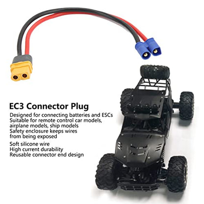 SWOQ Convenient and Convenient Resistance for EC3 malefemale connectors, EC3 Male Plastic Copper Cable for RC car