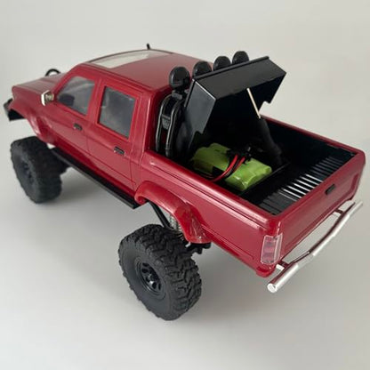 WPLDEWAN 1/16 RC Crawler WPL C64-1 Remote Control Truck Off Road | RC Rock Crawler 4x4 Pickup RTR All Terrain Fully Proportional 2.4GHz Axle Mounted Servo Hobby Car Adult