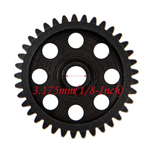 5Pack ShareGoo Steel 48P 3.175mm Pinion Gear Sets 33T 34T 35T 36T 37T fit 3.175mm (1/8-Inch) Shaft Compatible with Arrma HPI Kyosho Losi Axial Traxxas Tamiya Associated 1/10 RC Car Monster Truck Buggy