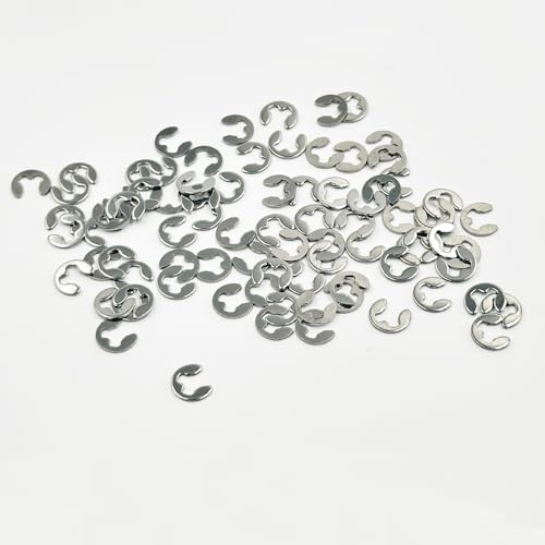 100PCS RC Car Shaft Fastener Clip E-Clips Buckle for RC Car Truck DIY Model Toy Circlip Retaining Ring Washer Parts (M3) - style: M3