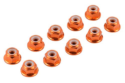 4mm Serrated Aluminum Nylon Wheel Nuts Set - 6 Colors to Choose from
