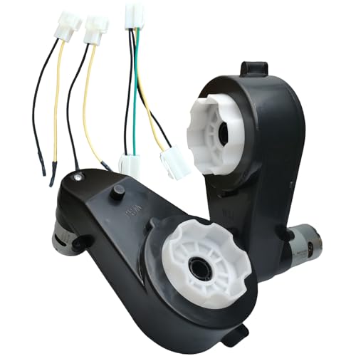 2 Pcs RS550 12000RPM Gearbox with 12V DC Motor for Ride On Car
