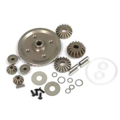 Metal Differential Gear Set Universal for Both Front and Back for Tamiya XV-02/TT-02/MB-01/XM-01/BT-01 1/10 RC Car Upgrade Parts Accessories (2 Sets of Gears) - color: 2 sets of gears