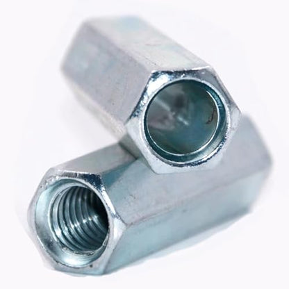 M10-1.5 x 32mm Long Rod Metric Hex Coupling Galvanized Carbon Steel Hex Threaded Rod Coupler for Furniture, Electronic, Industrial 15 Pcs - size: M10-1.5x32mm（15 Pcs）