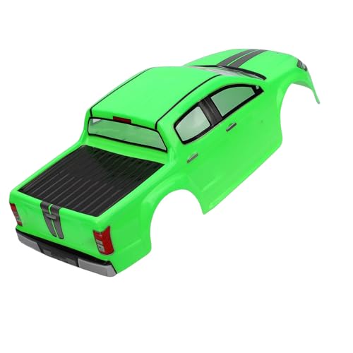 Vikye 1/10 RC Truck Body Shell, Lightweight Clear Pattern Replacement RC Car Shell with Precise Fit, for 26cm Wheelbase Remote Control Vehicles (Green) - color: Green