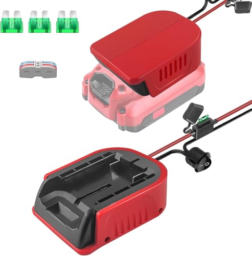 Power Wheel Adapter for Craftsman 20V Battery,for Craftsman 20V Li Battery Adapter with Switch & Fuses & Wire Terminals, with 14 AWG Wire,Power Convertor for DIY,RC Toys,Robotics and Work Lights - style: for Craftsman 20V Battery Adapter 1PC