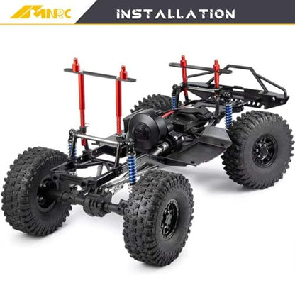Alum Body Post Mount Front & Rear Shell Column for for Axial SCX10 II 90046 90047 1/10 RC Upgrades Part Silver - color: Silver
