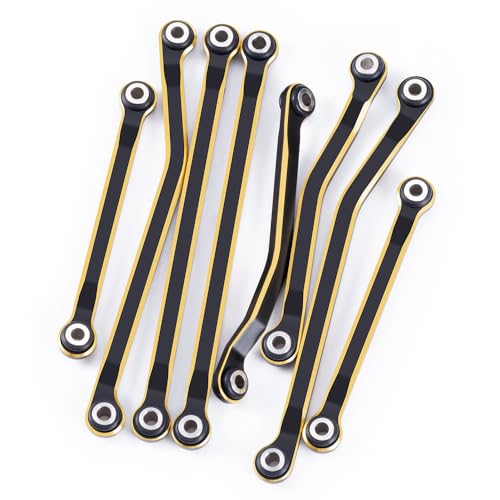 MORLORDY Brass RC High Clearance Chassis Links Heighten Linkage Set for 1/18 TRX4M K10 F150 RC Crawlers Car Upgrade Part