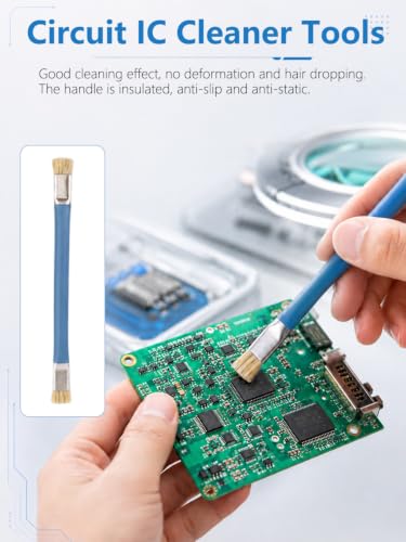 4PCS Flux Remover Flux Brush Circuit Board Cleaner PCB Solder | 6.10in IC Cleaning Brush for Mobile Phone Maintenance, Motherboard Circuit, IC Dust Removal, Double Head