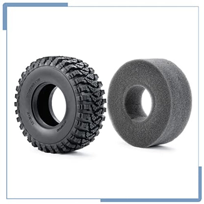 RC Rubber 2.2 Crawler Tires 125MM 4PCS for 1/10 Scale SCX10 D90 Wraith 90048 90018 RR10 RC Crawler Car Accessorie