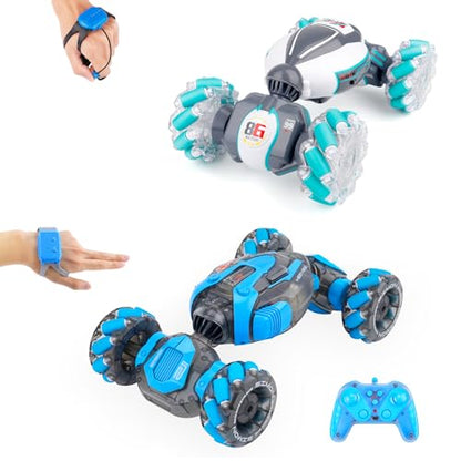 PREPOP 2X Gesture Sensing RC Stunt Car Toys Bundle