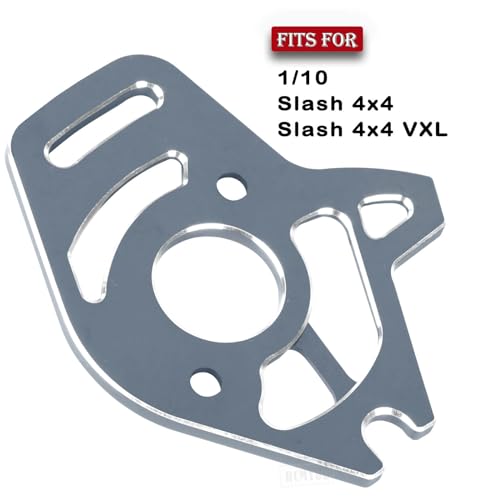 Aluminum RC Motor Mount Upgrades Part for 1/10 Slash 4x4/Slash 4x4 VXL,Alloy Motor Plate Hops Up,Titanium - color: Titanium - Upgrades Part