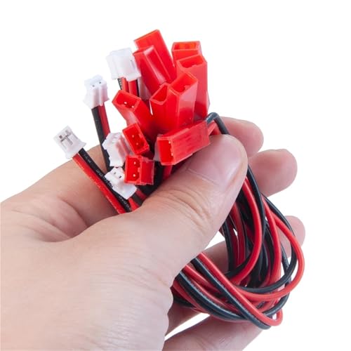 RC Models For Axial For SCX24 1/24 Connector Soft Silicone Cable Wire Male RC Micro Crawler Car Model Accessory Assemble(Size1) - size: Size1
