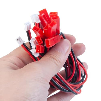 RC Models For Axial For SCX24 1/24 Connector Soft Silicone Cable Wire Male RC Micro Crawler Car Model Accessory Assemble(Size1) - size: Size1