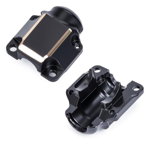 Brass Steering Knuckles Rear Hubs Weights Diff Covers for 1/30 RC Crawler AXIAL SCX30 Ford Bronco 4X4 Jeep Wrangler JLU Upgrades (Rear Diff Cover) - color: Rear Diff Cover