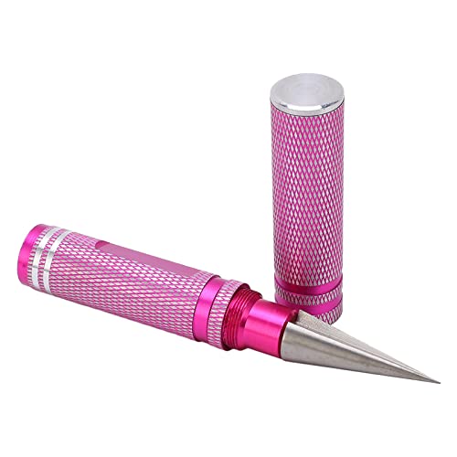 RC Curved Scissors and Hole Puncher Kit, Aluminum Alloy Body Reamer for RC Car Drone Shell Trimming, 014mm Adjustable Cutter with Ergonomic Grip (Pink) - color: Pink