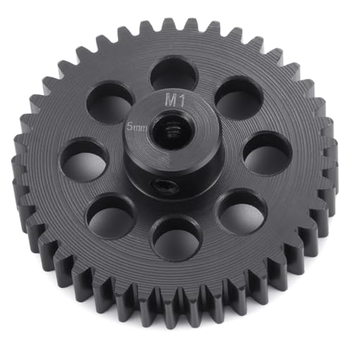 Steel M1 Pinion Gear 40T 5mm Shaft Motor Gears for 1/8 1/10 RC Brush | Brushless Motor Electric Car/Truck Part - size: 40T