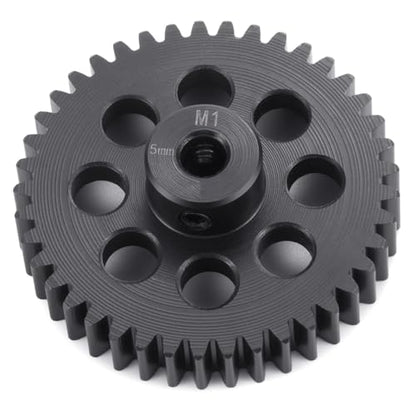 Steel M1 Pinion Gear 40T 5mm Shaft Motor Gears for 1/8 1/10 RC Brush | Brushless Motor Electric Car/Truck Part - size: 40T