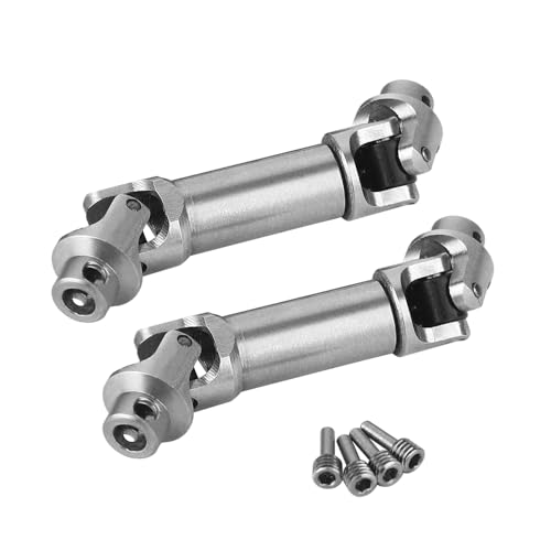2PCS Stainless Steel Center Slider Driveshaft Set for LOSI Mini LMT 1/18 4X4 Brushed Monster Truck RTR LOS01026 Metal Upgrade Part