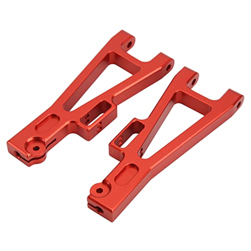 Metal RC Suspension Arm Set for JLB 1/10 Truck, Sturdy and Durable Front Rear Forearm, Perfect for DIY Upgrade, (Red) - color: red