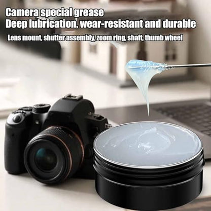 Lens Helicoid Grease, 30g Camera Lens Grease Smooth Long-Lasting Helicoid Lubricant Household Maintenance Precision Optical Equipment Care