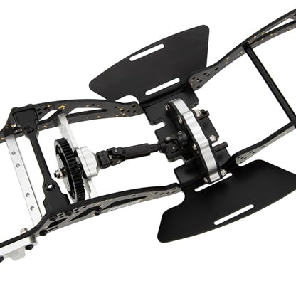 MEUS RACING Gold Rush V2 Carbon Fiber LCG Chassis Kit for Axial SCX10 SCX10 II Capra 1.9 UTB and Other DIY Builds 1/10 RC Crawler Upgardes Parts