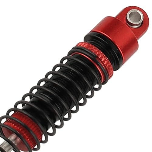 53mm 59mm 66mm 78mm Aluminum Long Threaded Shocks Absorbers Oil Damper for 1/18 RC Crawler TRX4M TRX-4M KUpgrade Parts (66mm-red) - color: 66mm-red