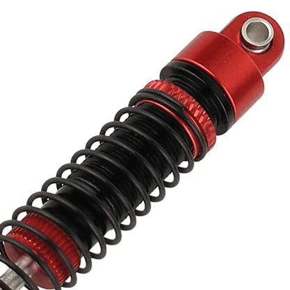 53mm 59mm 66mm 78mm Aluminum Long Threaded Shocks Absorbers Oil Damper for 1/18 RC Crawler TRX4M TRX-4M KUpgrade Parts (66mm-red) - color: 66mm-red