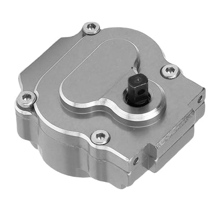 RC Complete Transmission, CNC Aluminum Alloy 24:1 Complete Transmission Smooth Operation for 1/18 RC Crawler Car Upgrade Part (Grey) - color: Grey