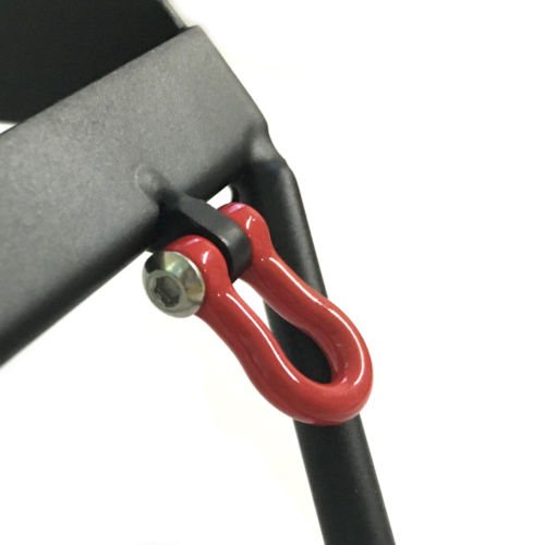1/10 Scale RC Car Metal Front Bumper with Winch Mount Shackles for Axial SCX10 Upgrade