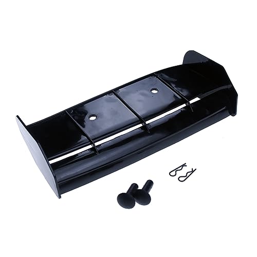 Nylon Crash-Proof Rear Wing Set Tail Wing Spoiler Black for 1/5 Scale Rc Car HPI ROFUN BAHA ROVAN KM Baja 5B SS Buggy Truck Parts