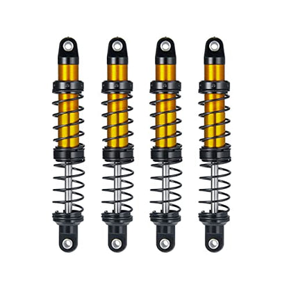 Que-T 4pcs Aluminum Alloy RC Shock Absorber for Axial Scx10 90046 D90 Trx4 Wraith 1/10 Crawler Car (90mm) - size: 90mm