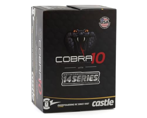 Castle Creations 010-0174-06 Cobra 10, 6S MAX, 25.2V MAX, 8A Peak BEC W/1406-2280KV SENSORED Motor