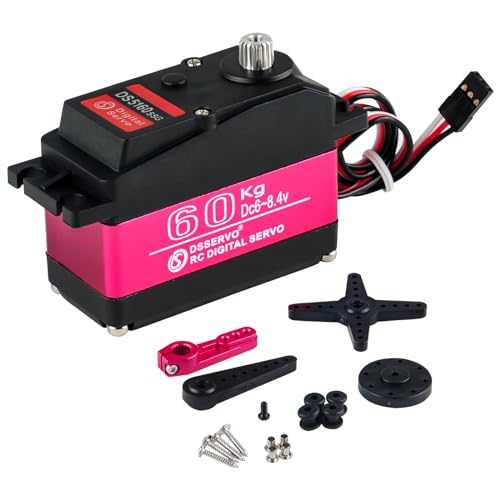 60KG DS5160 SSG HV Digital Servo, 270 Degree Waterproof Full Metal High Torque RC Servo for 1/5 Scale HPI Baja 5B SS RC Crawler Robotic Arm Truck (1Piece) - style: 1Piece