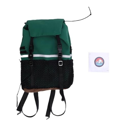 Yctze RC Simulation Backpack, Oxford Cloth Storage Bag, Stickers Backpack with Customization, Ideal for SCX10, 1/8 & 1/10 Scale RC Crawlers (Green) - color: Green