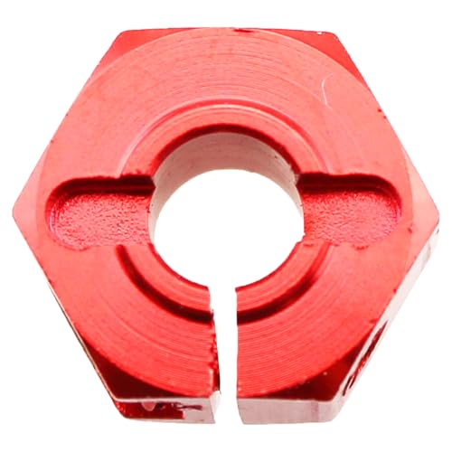 TAODAN 1 Set 12mm OD Red Aluminum Hex Wheel Adapter Tire Screw Type Combiner Remote App Controlled Vehicle Part