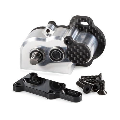 Tiny Portal Transmission 48P Gearbox with Slipper Pad for 1/10 LCG Chassis Cheater Rigs Capra AR45P CP44 Enduro Comp Fox Portal Axle Comp Builds (Silver) - color: Silver